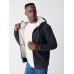 High Pile Fleece Lined Hoodie - Washed Black