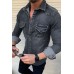 Turn-down Collar Button Thin Slim Single-breasted Jacket